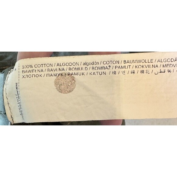 Mango MNG Size 4 Women's Olive Green Cargo Snap Front Collared Dress - Picture 7 of 8